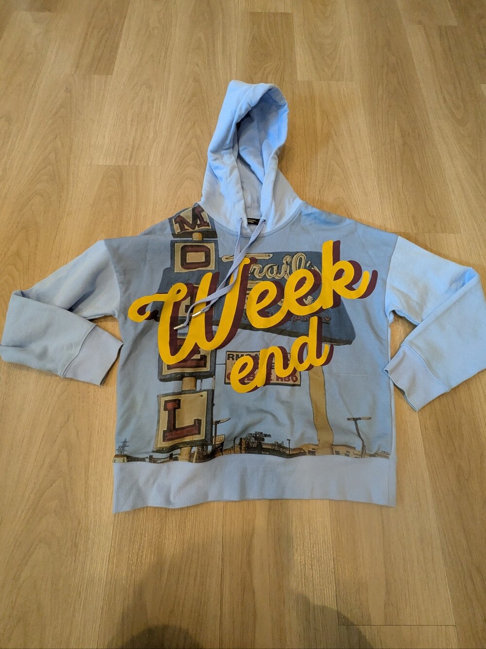 Max Mara Blue Weekend Hoodie Graphic